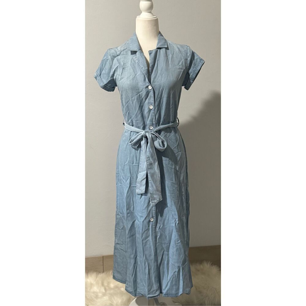 Cloth & Stone Denim dress tie for waist XS